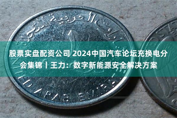 股票实盘配资公司 2024中国汽车论坛充换电分会集锦丨王力：数字新能源安全解决方案