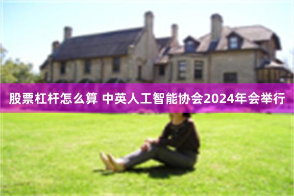 股票杠杆怎么算 中英人工智能协会2024年会举行