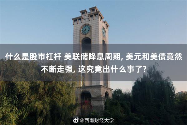 什么是股市杠杆 美联储降息周期, 美元和美债竟然不断走强, 这究竟出什么事了?